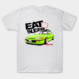 Eat Sleep Civic EF9 T-Shirt